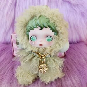Skull Panda V3 Four Leaf Clover Gold Necklace ♡Doll & Oufit NOT INCLUDED♡